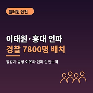 핼러윈 이태원 홍대 인파 몰려, 경찰 7800명 배치·장갑차까지 등장한 이유와 인파 안전수칙 ....