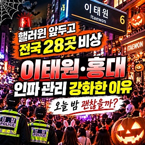 “핼러윈 앞두고 전국 28곳 비상”…2026 이태원·홍대 인파 관리 강화한 이유