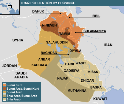 이라크 지도
