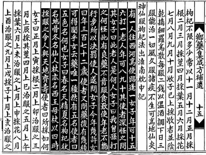  구기자의 전설-'할머니의 비밀'이 나와있는 고서(古書) "향약집성방"