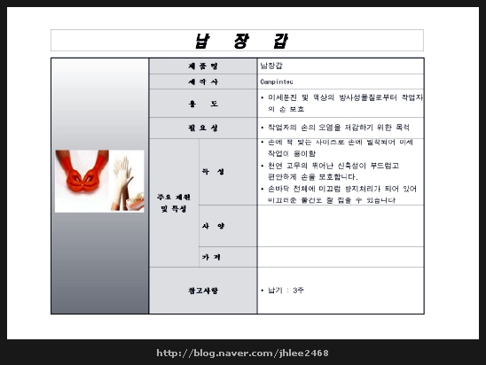  납장갑