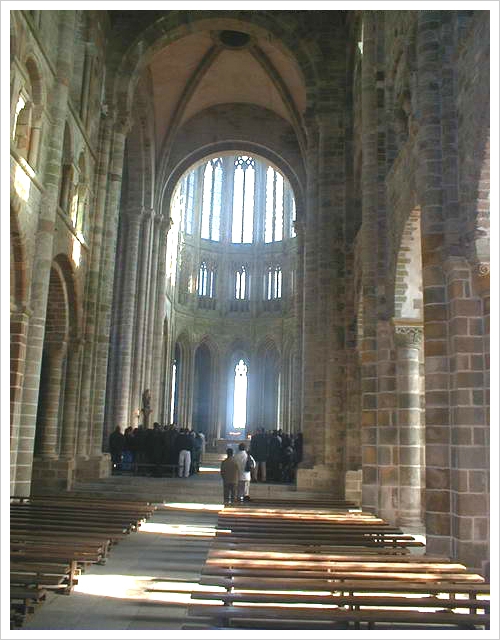 몽생미셀 - 수도원 성당(Mont St. Michel abbey church) (5) 