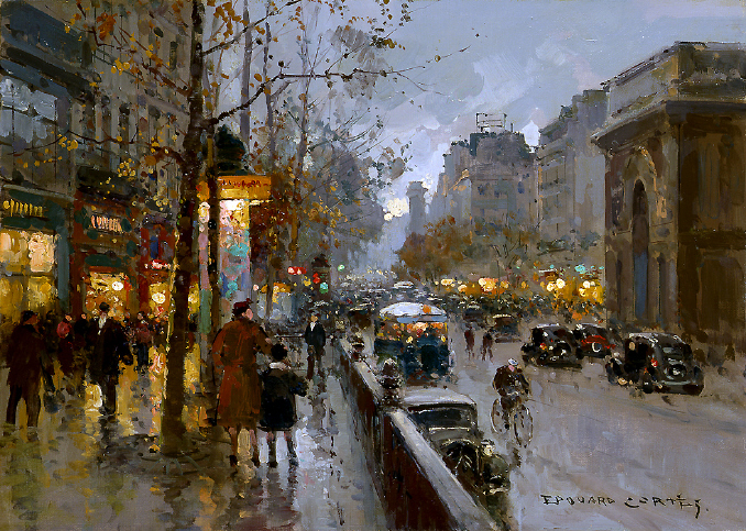  가을이야기 (2)      Edouard leon Cortes  :  Porte St Martin 