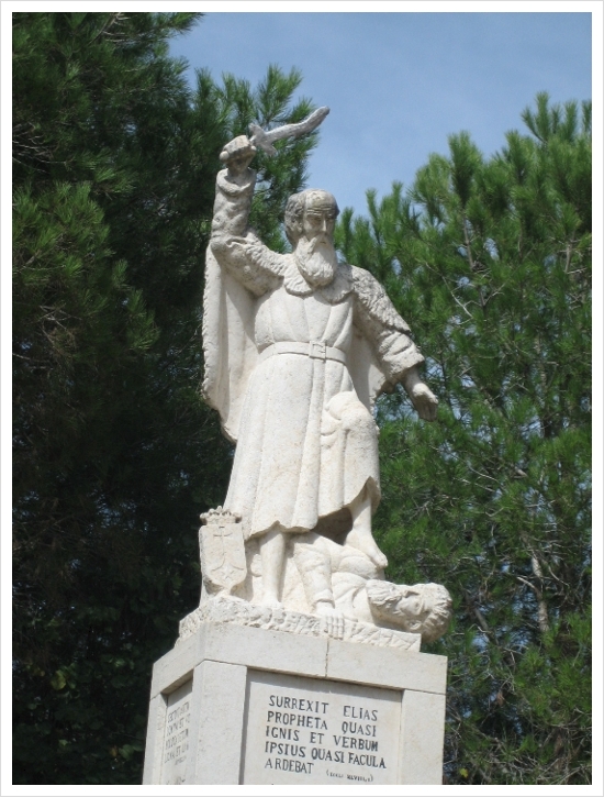 카르멜 산 (Mt. Carmel), 수도원 성당에서 엘리야 예언자를 만나다