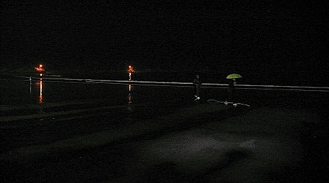  을왕리 해수욕장의 밤